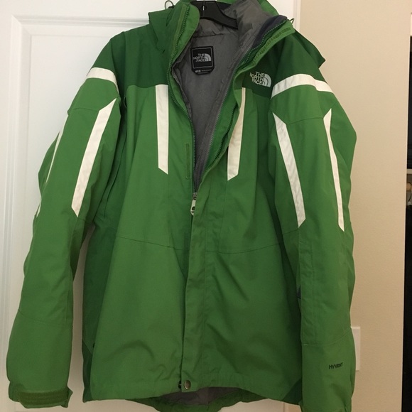 north face triclimate green